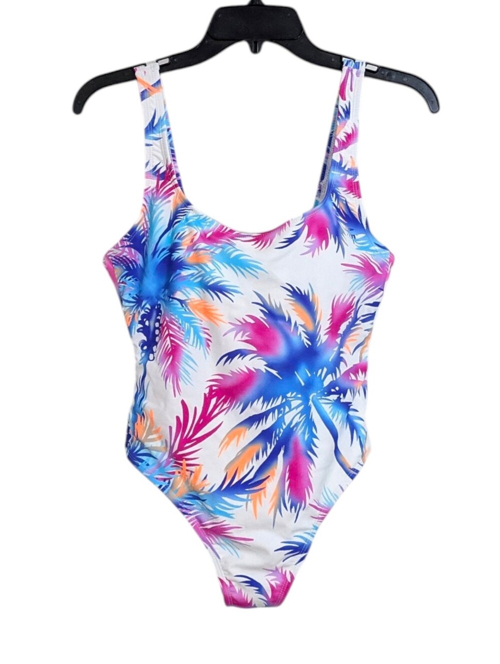 Decree Cheeky Bright Tropical Print Swimsuit - Size Small Womens Bathing Suit